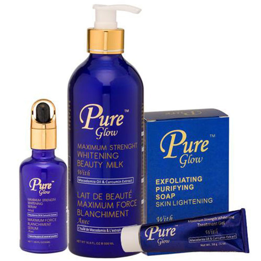 Pure Glow ( Body Lotion, Soap, Tube Cream And Serum ) 4-pc Set